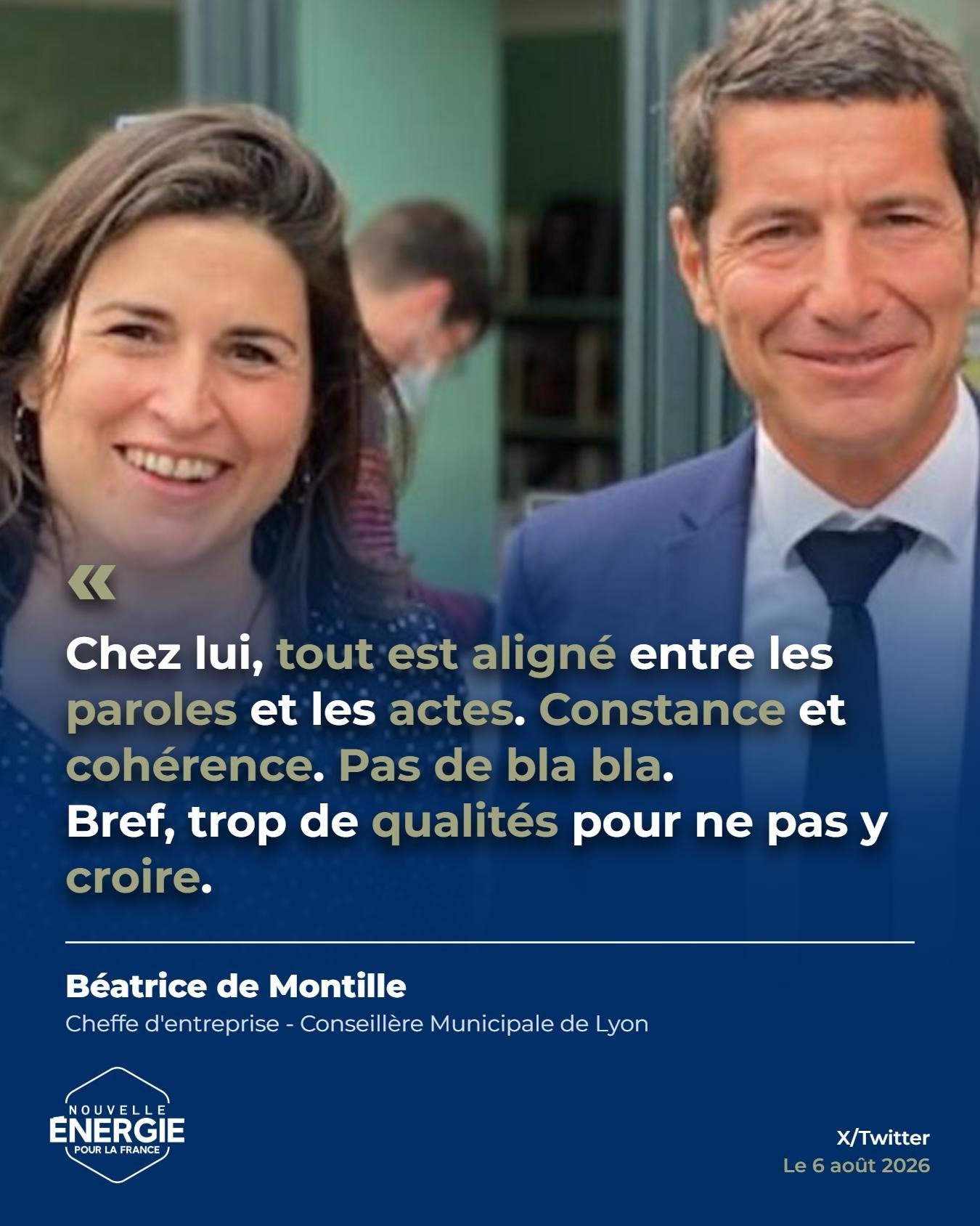 Image 1 sur 2 : Chez lui, tout est aligné entre les paroles et les actes....
