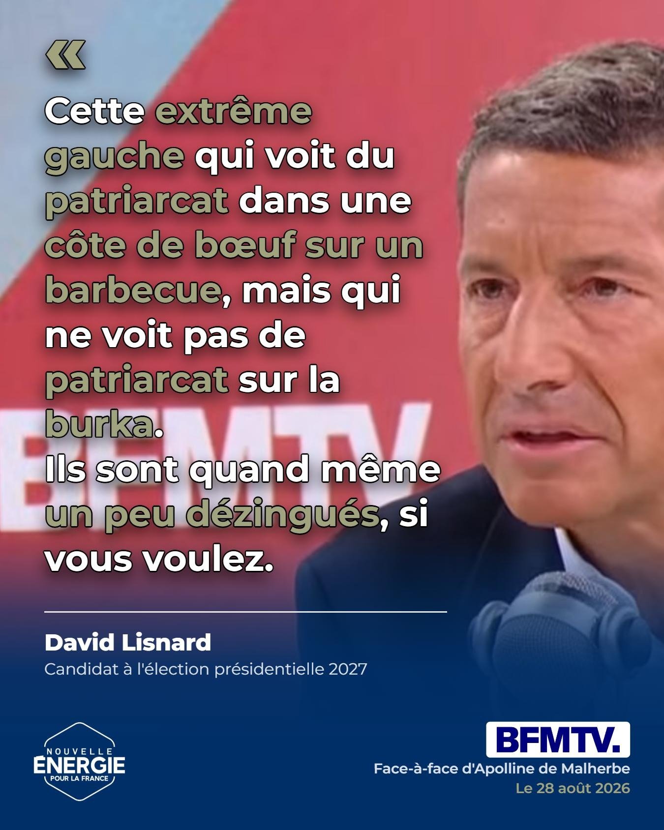 Affiche : Cette extrême gauche qui voit du patriarcat dans une côte de bœuf sur un barb...